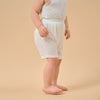 Silky Soft TENCEL Modal Jacquard Short Pant - White Panda - detail view
