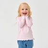 Long Sleeve Slim Fit Mock Neck Top - Pink - view 8