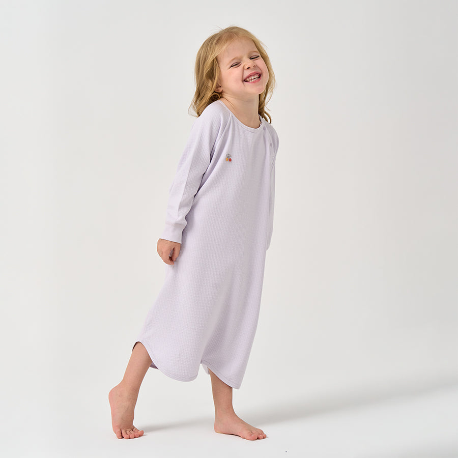 Super Soft TENCEL Modal Robe - Light Purple - close-up view