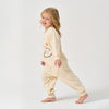 Super Soft TENCEL Modal & Organic Cotton Footie Crotch Zipper Pajama - Smile Cloud - lifestyle view