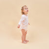 Silky Soft TENCEL Modal Long Sleeve Bodysuit - Pink Heart