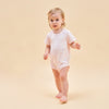 Silky Soft TENCEL Modal Bodysuit - Pink Heart - back view