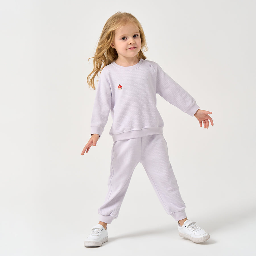 Toddler Girls' 2pc Soft TENCEL™ Modal & Cotton Lounge Set -Light Purple