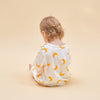 Super Soft TENCEL Modal & Organic Cotton Robe Long Sleeve - Yellow Moon - lifestyle view