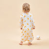 Super Soft TENCEL Modal & Organic Cotton Robe Long Sleeve - Yellow Moon - detail view