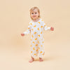 Super Soft TENCEL Modal & Organic Cotton Robe Long Sleeve - Yellow Moon