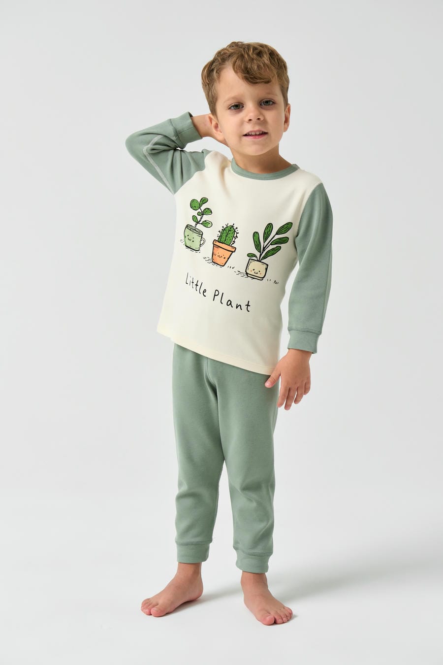 Super Soft TENCEL Modal & Organic Cotton Pajama - Little Plant - back view