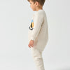 1.0T Super Soft Footie Two-way Zipper Padded Pajama - Bee Happy! - close-up view