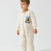 2.0T Super Soft Footie Two-way Zipper Padded Pajama - Bee Happy! - lifestyle view