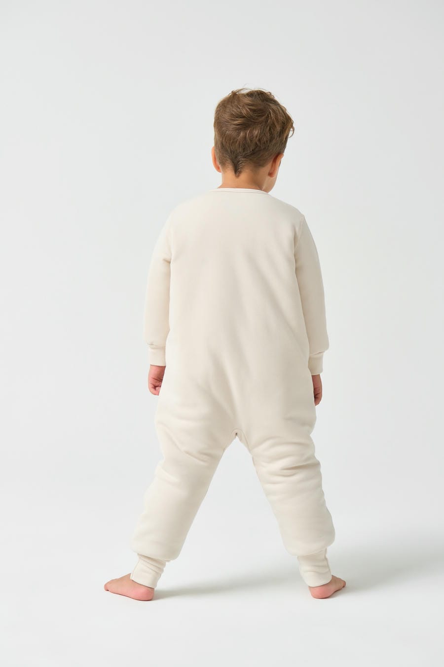 2.0T Super Soft Footie Two-way Zipper Padded Pajama - Bee Happy! - alternate view