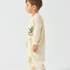 Double Layer Super Soft TENCEL Modal & Organic Cotton Footie Crotch Zipper Pajama - Little Plant - lifestyle view