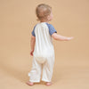 Silky Soft TENCEL Modal Lightweight Romper - Navy Bear - lifestyle view