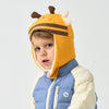 Kids Bumblebee White Duck Down Winter Hat - back view