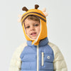 Kids Bumblebee White Duck Down Winter Hat - lifestyle view