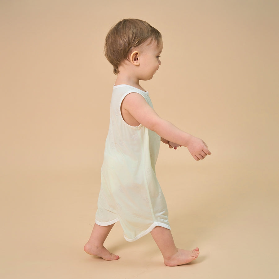 Baby Modal Loungewear Soft Breathable Sleepwear - Green - detail view
