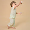 Silky Soft TENCEL Modal Tee - Green Panda - lifestyle view