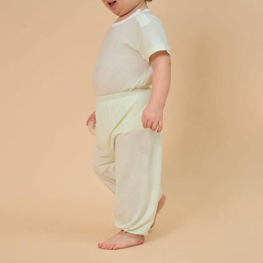 Silky Soft TENCEL Modal Long Pant - Green Panda