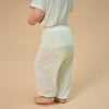 Silky Soft TENCEL Modal Long Pant - Green Panda - back view