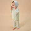Silky Soft TENCEL Modal Light Coat - Green Panda - detail view