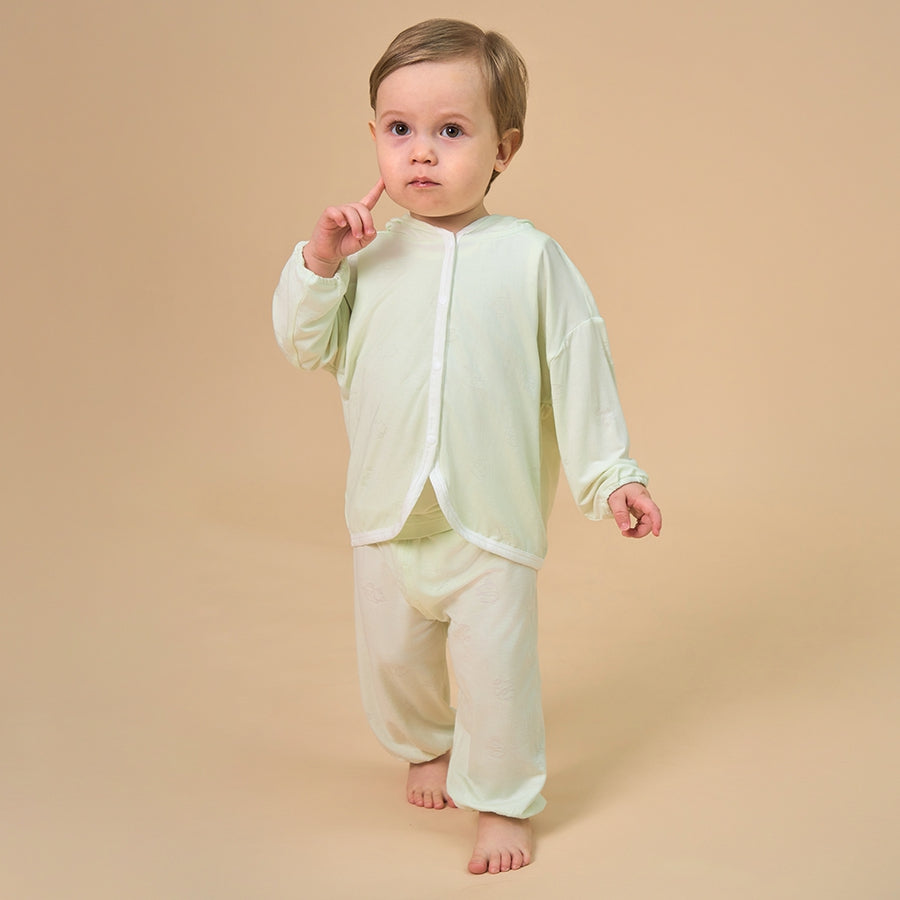Silky Soft TENCEL Modal Light Coat - Green Panda - alternate view