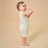 Little Plant Kids T-Shirt Modal Soft Breathable Summer Top Lightweight Tee - Green - detail view