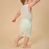 Silky Soft TENCEL Modal Short Pant - Green Panda - close-up view
