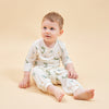 Silky Soft TENCEL Modal Long Sleeve Tee - Dinosaur - close-up view