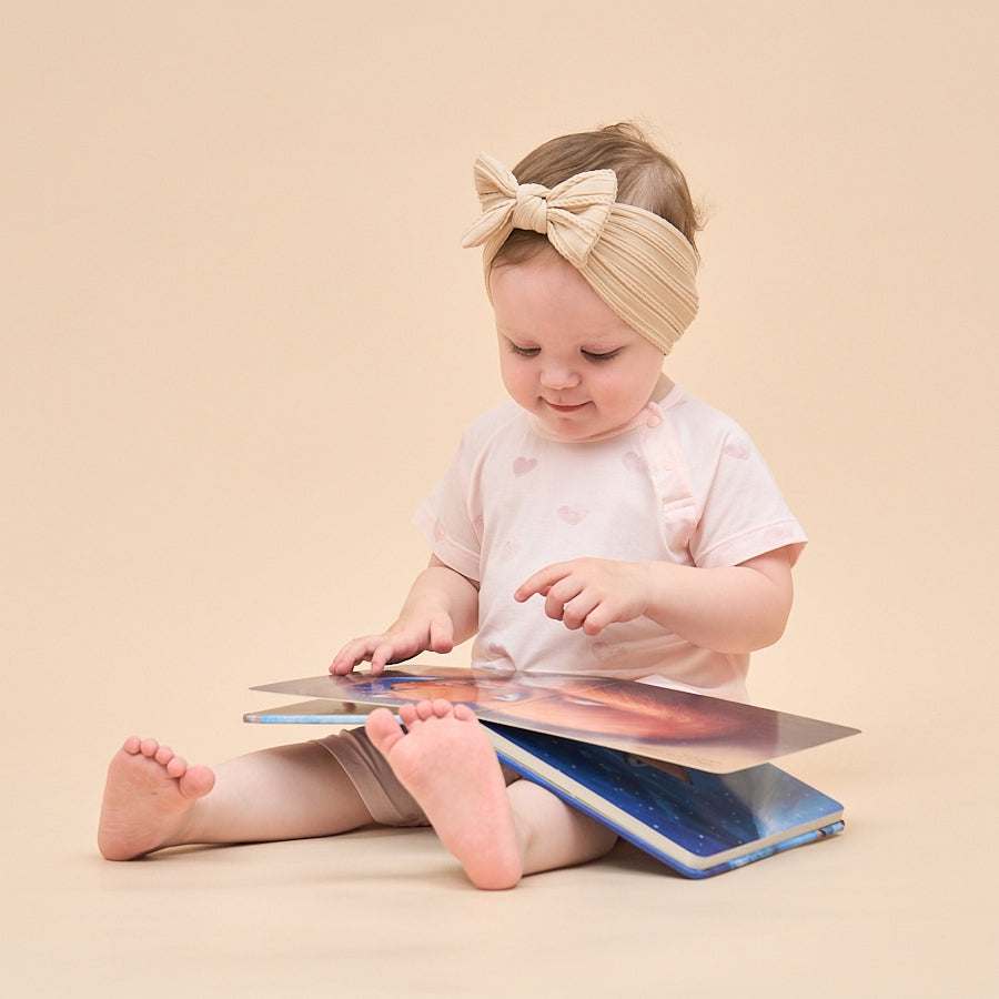 Little Plant Baby Modal Romper Soft Breathable Pajamas - Pink - close-up view