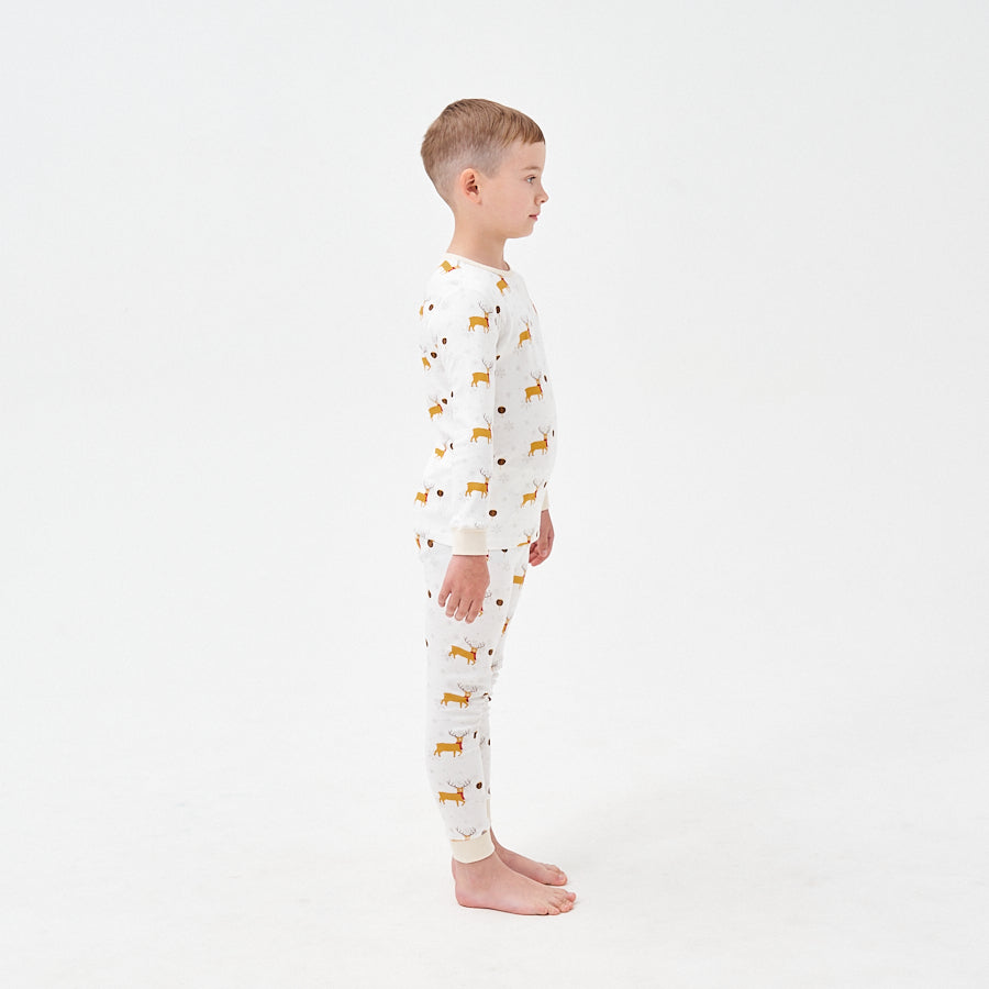 Super Soft TENCEL Modal & Organic Cotton Pajama - Reindeer - back view