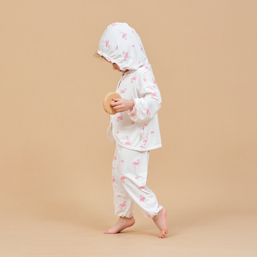 Silky Soft TENCEL Modal Light Coat - Flamingo - back view
