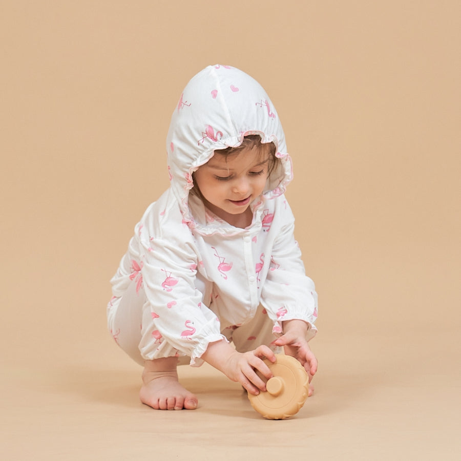 Silky Soft TENCEL Modal Light Coat - Flamingo - lifestyle view