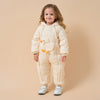 Premium White Muscovy Duck Down Dual Zipper Snowsuit- White Duckling - back view