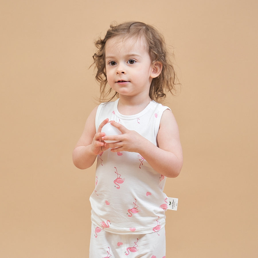 Silky Soft TENCEL Modal Tank - Flamingo - back view