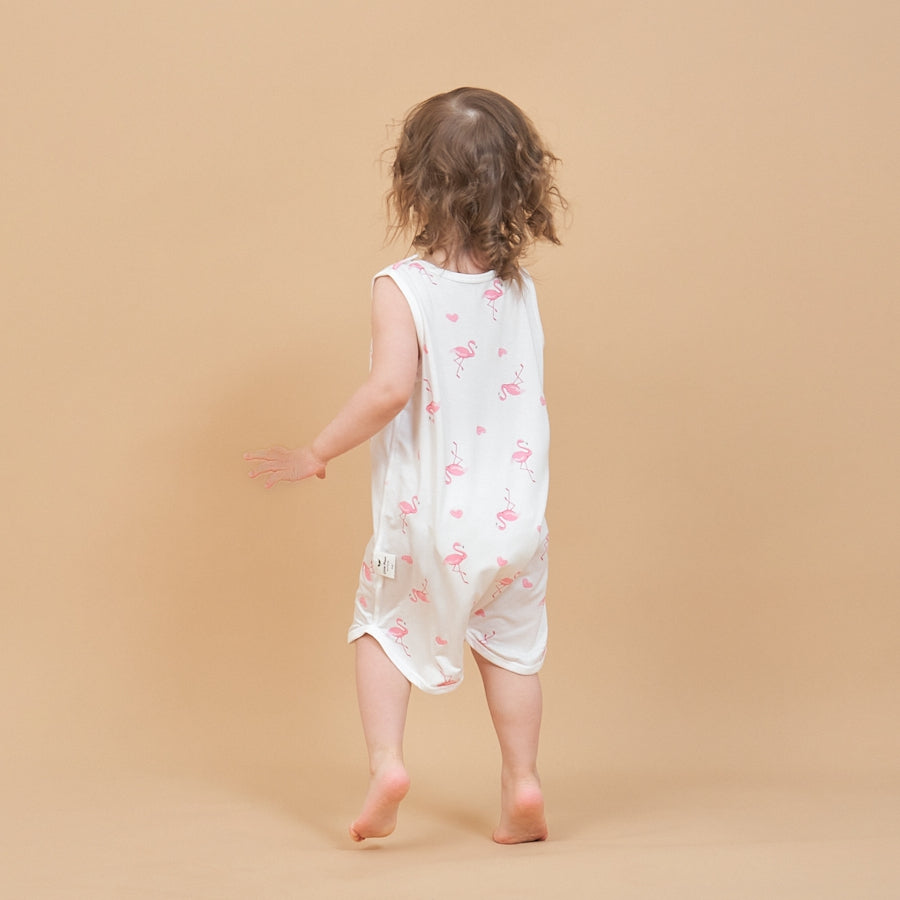 Silky Soft TENCEL Modal Tank Robe - Flamingo - lifestyle view