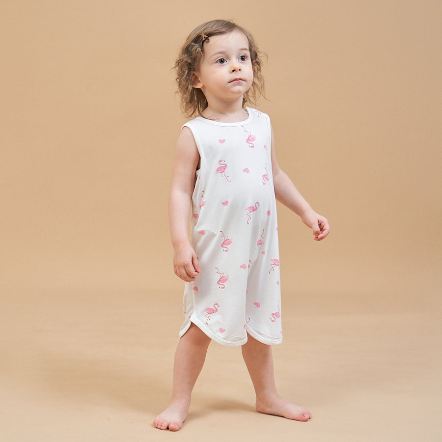 Silky Soft TENCEL Modal Tank Robe - Flamingo