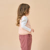 Premium Goose Down Vest- Pink Star - back view