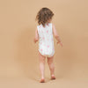 Baby Modal Tank Bodysuit Soft Summer Romper - Flamingo - detail view