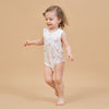 Baby Modal Tank Bodysuit Soft Summer Romper - Flamingo