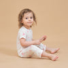 Silky Soft TENCEL Modal Lightweight Romper - Flamingo - close-up view