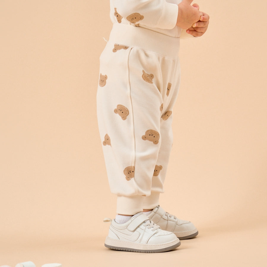Super Soft TENCEL Modal Joggers - Bear - close-up view