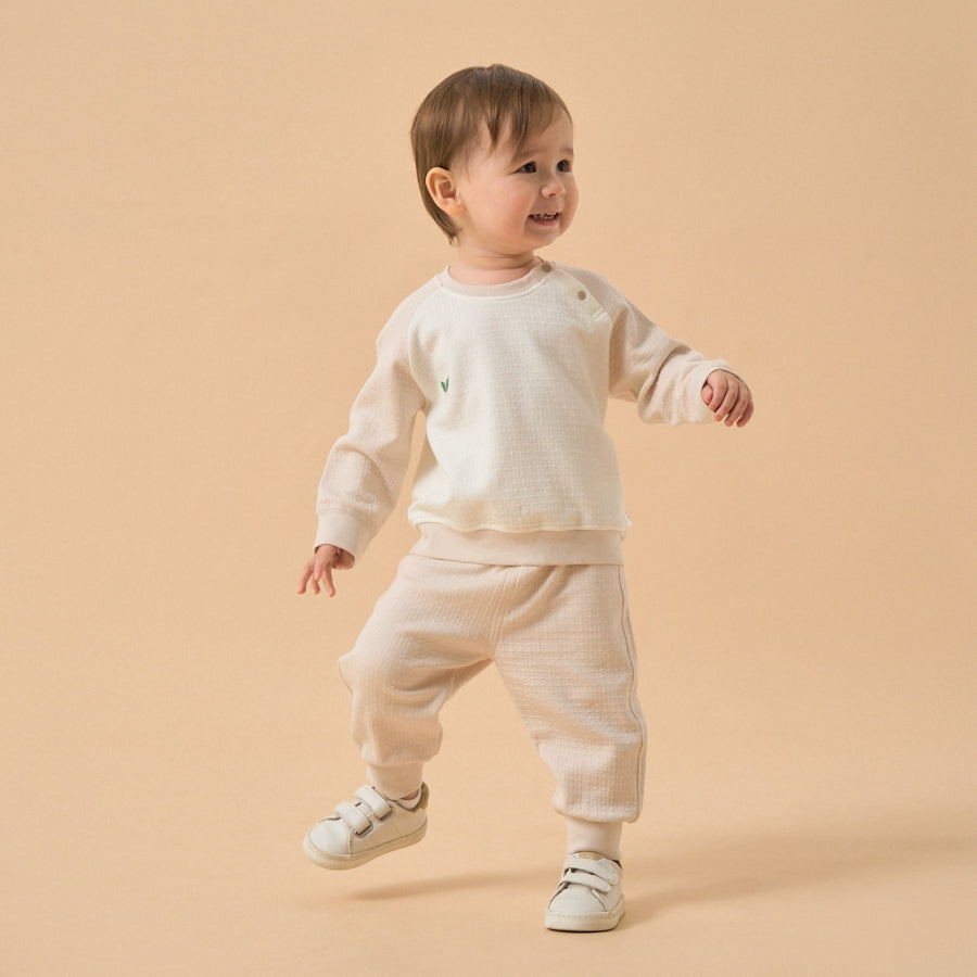 Super Soft TENCEL Modal Joggers - Light Brown - close-up view