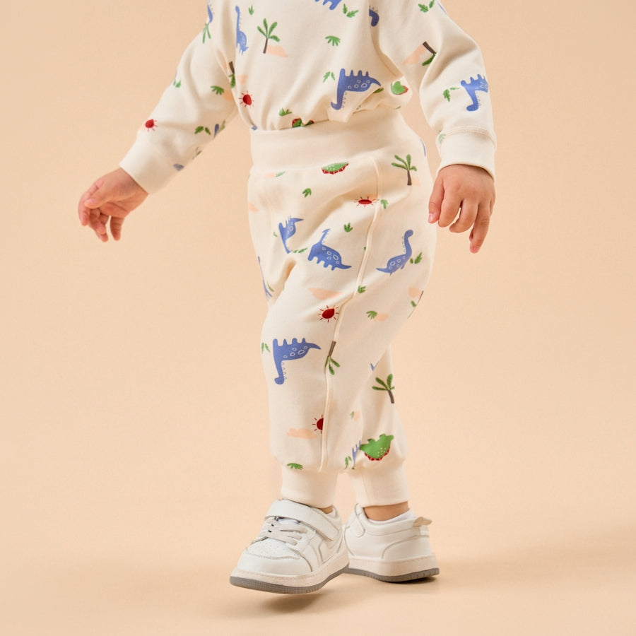 Super Soft TENCEL Modal Joggers - Dinosaur - close-up view