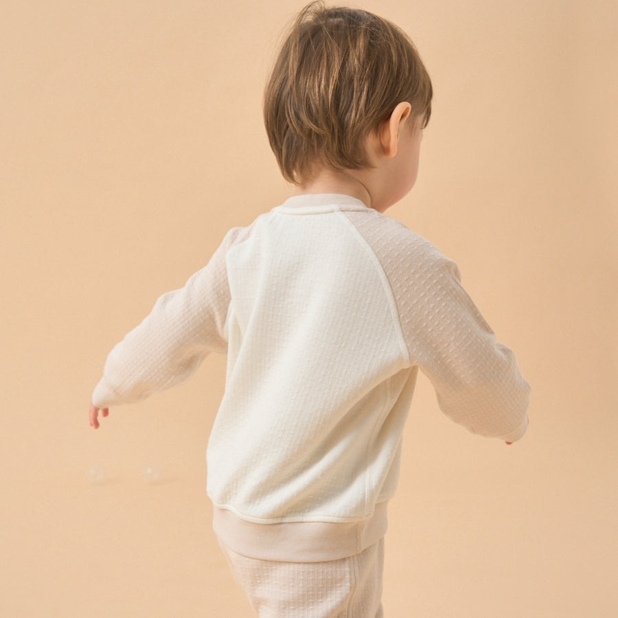 Super Soft TENCEL Modal Pullover - Light Brown - back view