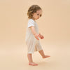 Silky Soft TENCEL Modal Lightweight Jacquard Romper - White Panda - alternate view