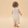 Silky Soft TENCEL Modal Jacquard Tank Robe - White Panda - back view