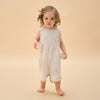 Silky Soft TENCEL Modal Jacquard Tank Robe - White Panda - alternate view