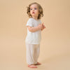 Silky Soft TENCEL Jacquard Modal Tee - White Panda - back view