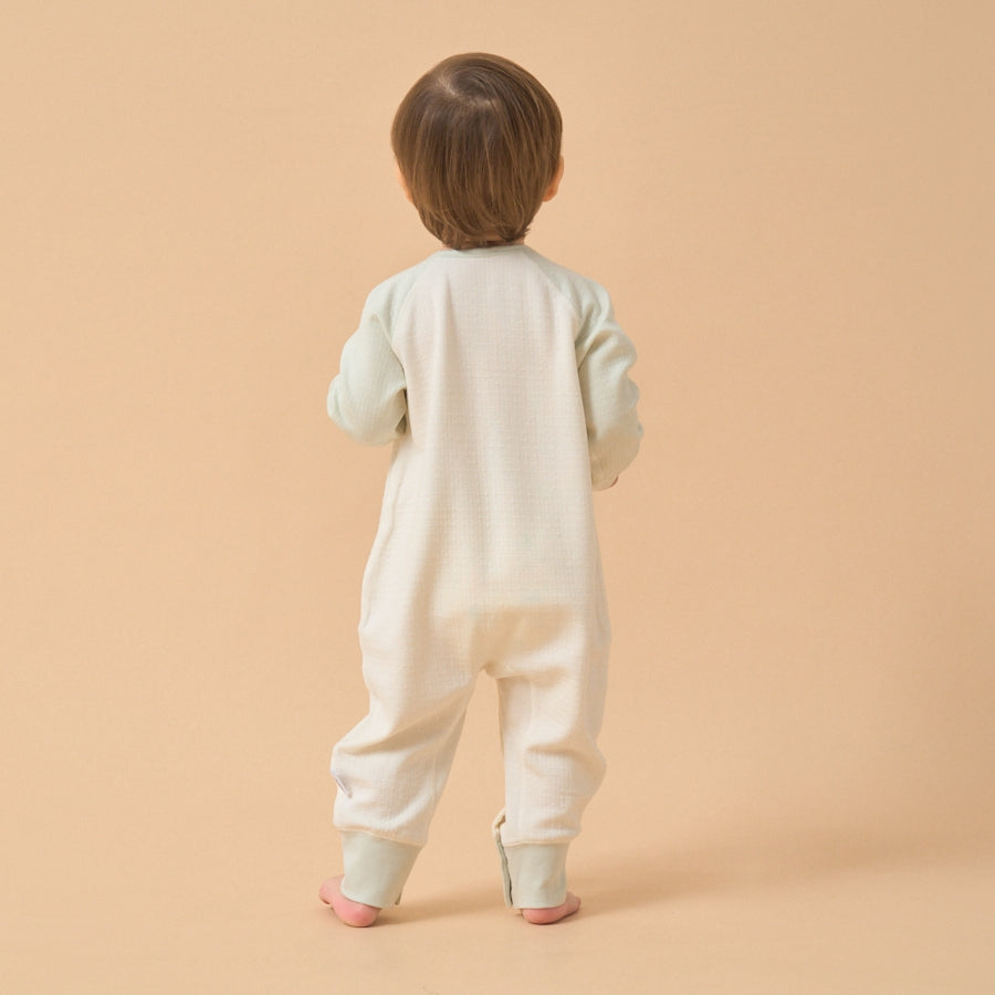 Silky Soft TENCEL Modal Sleep & Play Pajama - Green - detail view