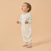 Silky Soft TENCEL Modal Sleep & Play Pajama - Green - back view