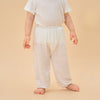 Baby Modal Pants Soft Breathable Pajama Bottoms- White